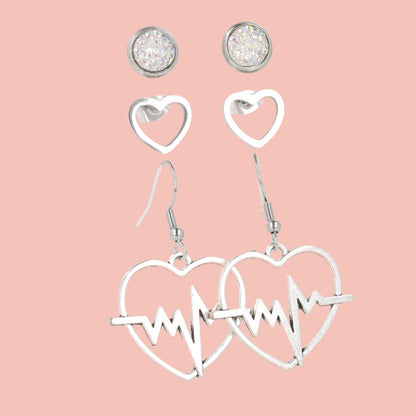 Love At First Beat Earring Set