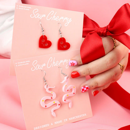 Love And Good Fortune Snake Earrings