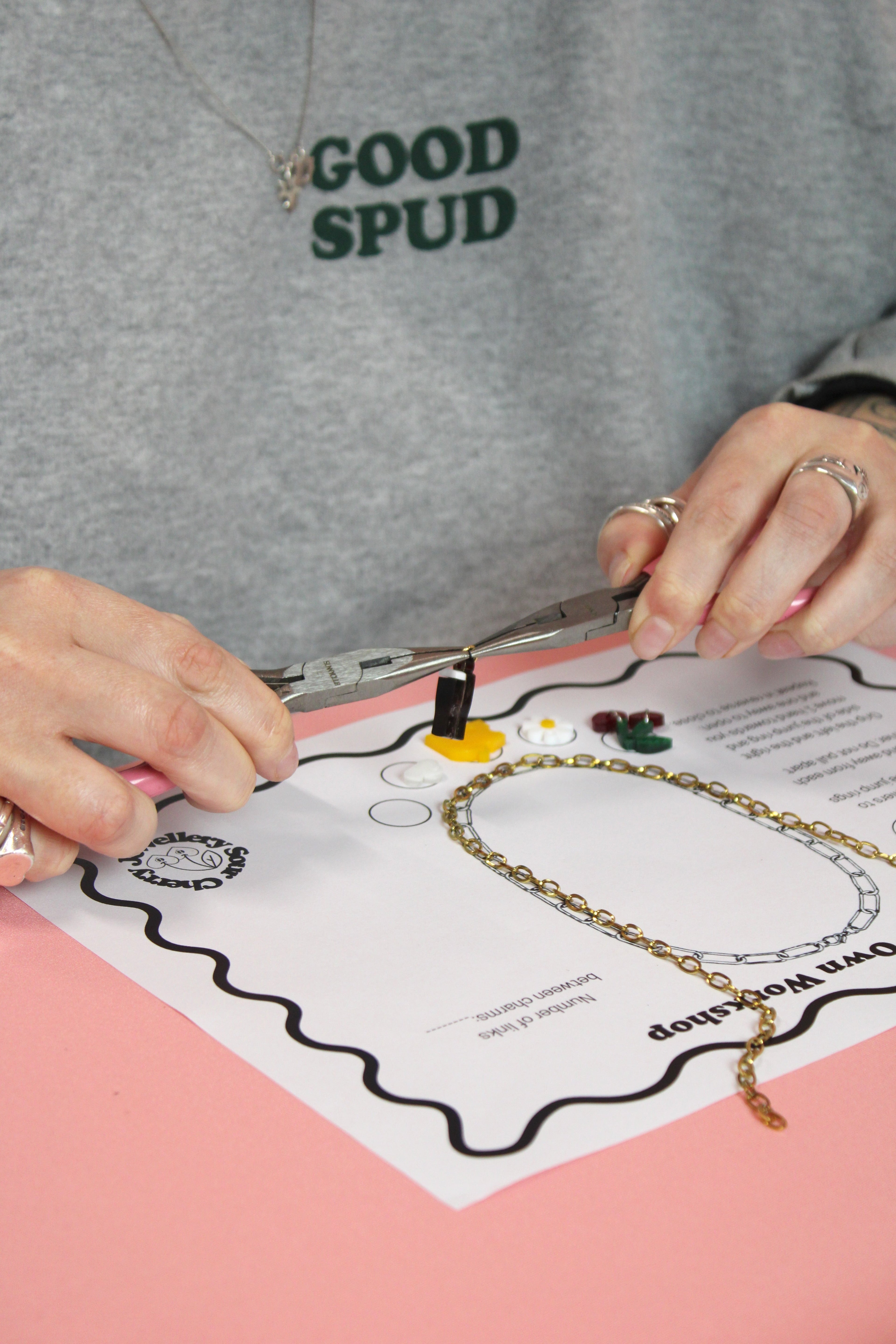 Make Your Own Charm Necklace Workshop. Leeds. 7th May 2026-Ticket