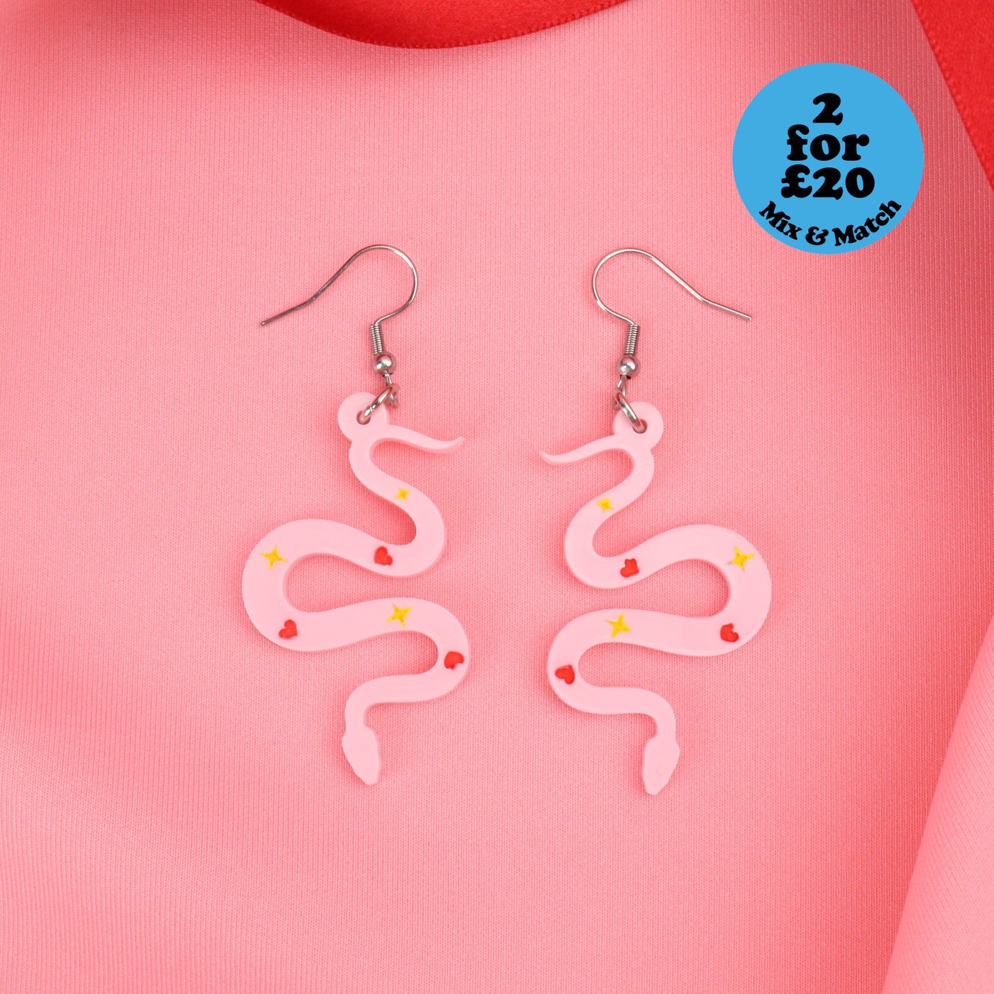 Love And Good Fortune Snake Earrings