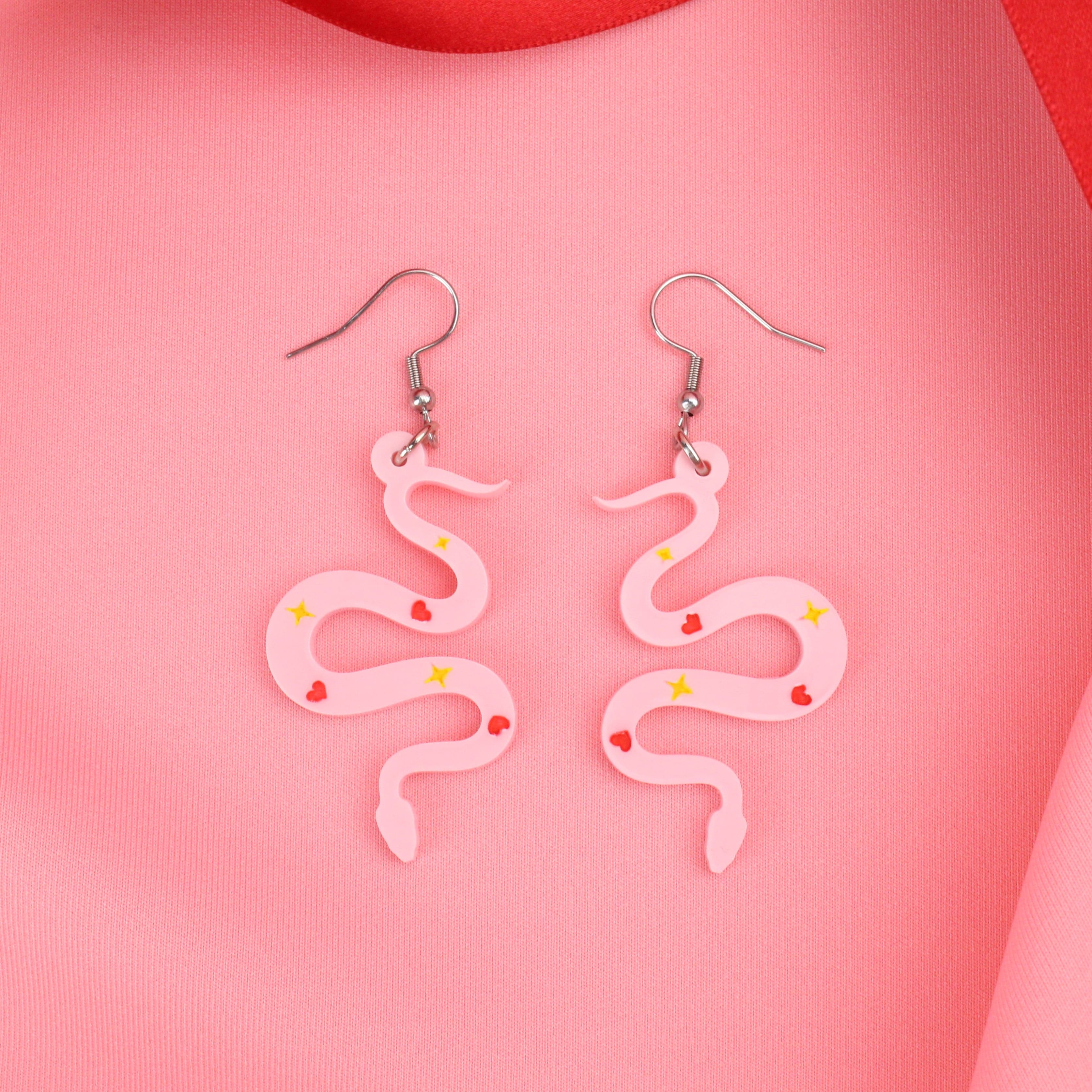 Love And Good Fortune Snake Earrings