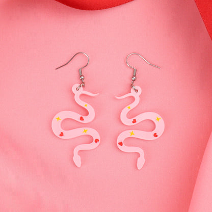 Love And Good Fortune Snake Earrings