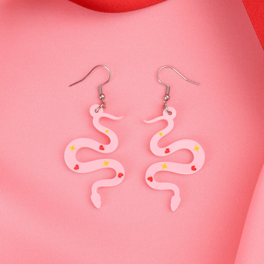 Love And Good Fortune Snake Earrings