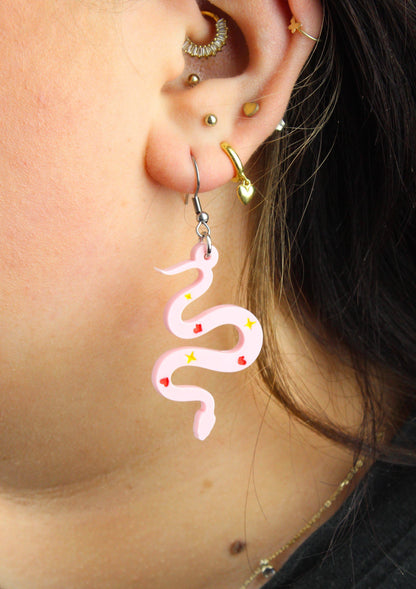 Love And Good Fortune Snake Earrings