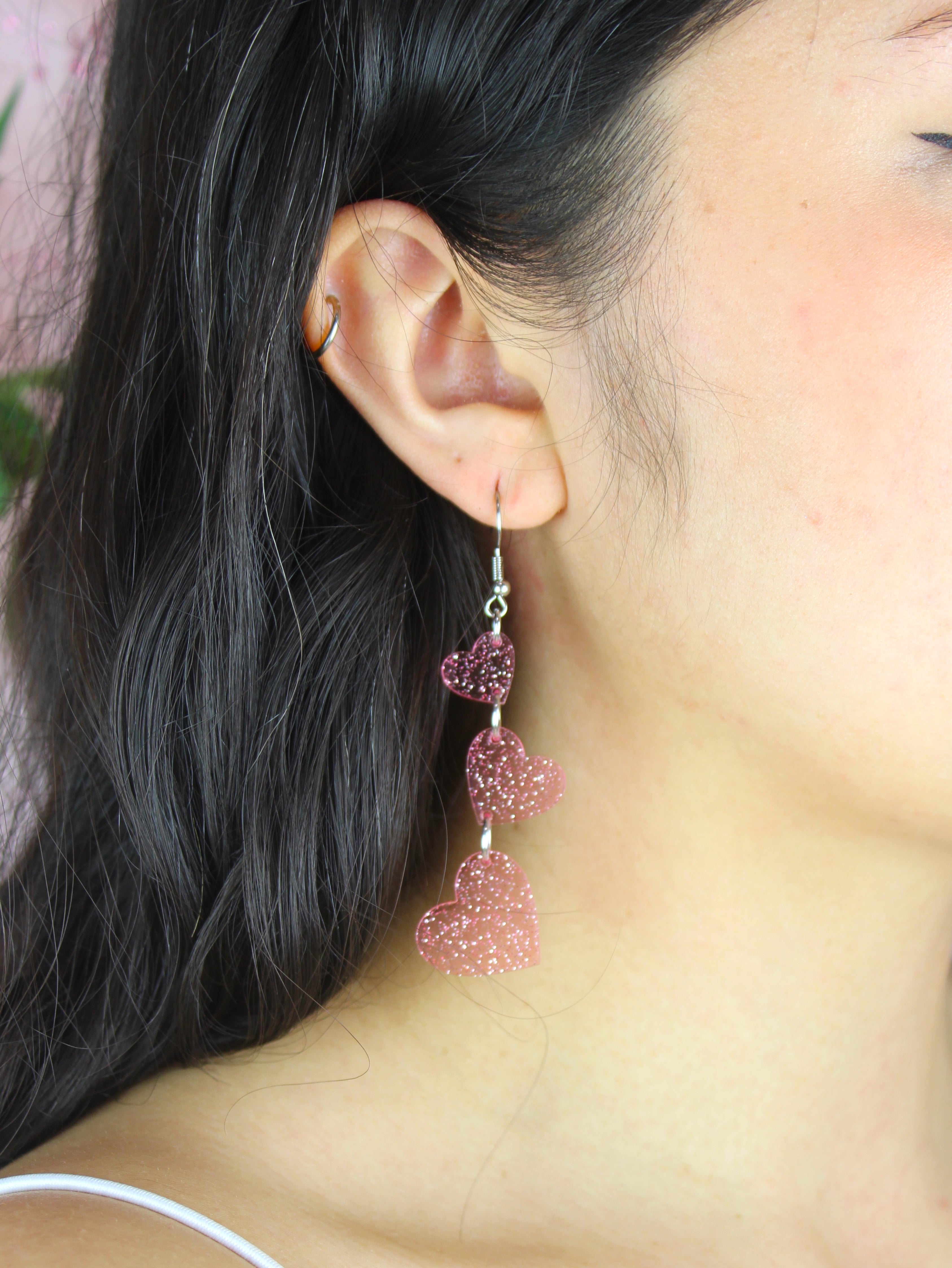 Love Is In The Air Earrings - Pink