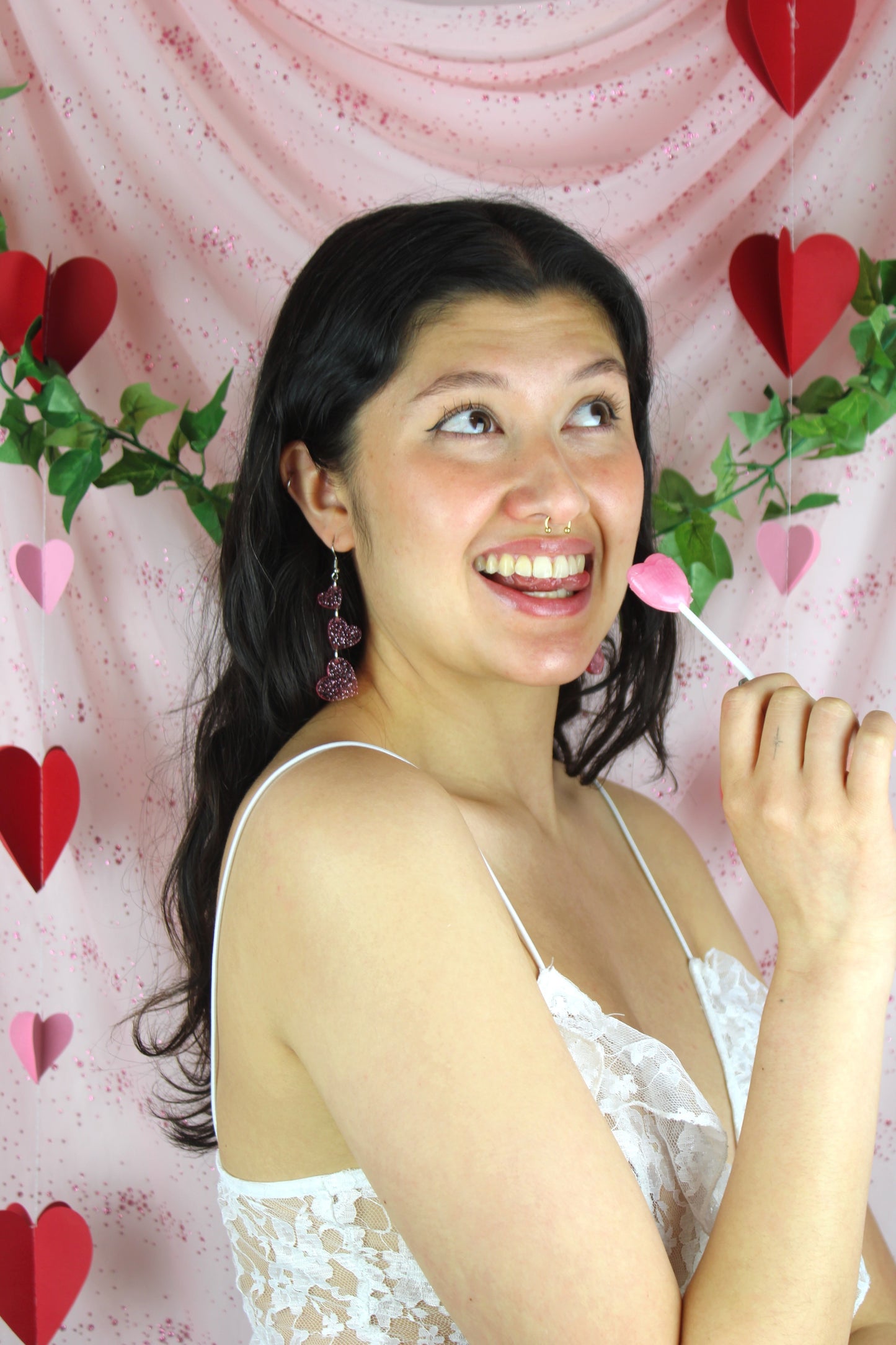 Love Is In The Air Earrings - Pink