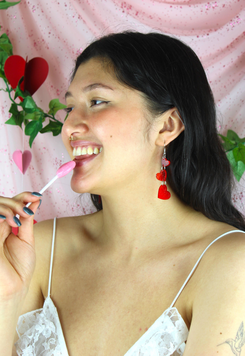 Love Is In The Air Earrings - Red
