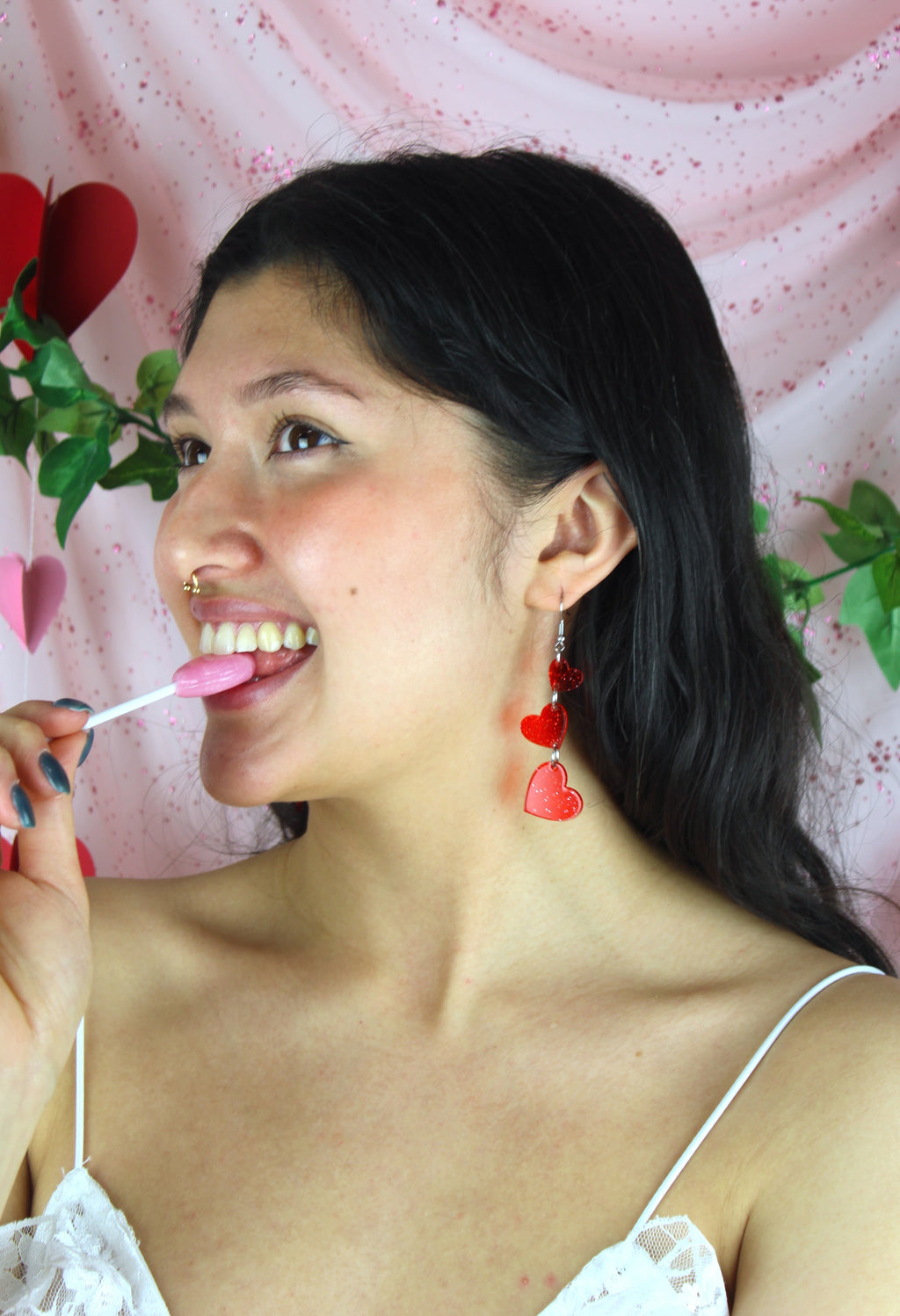 Love Is In The Air Earrings - Red