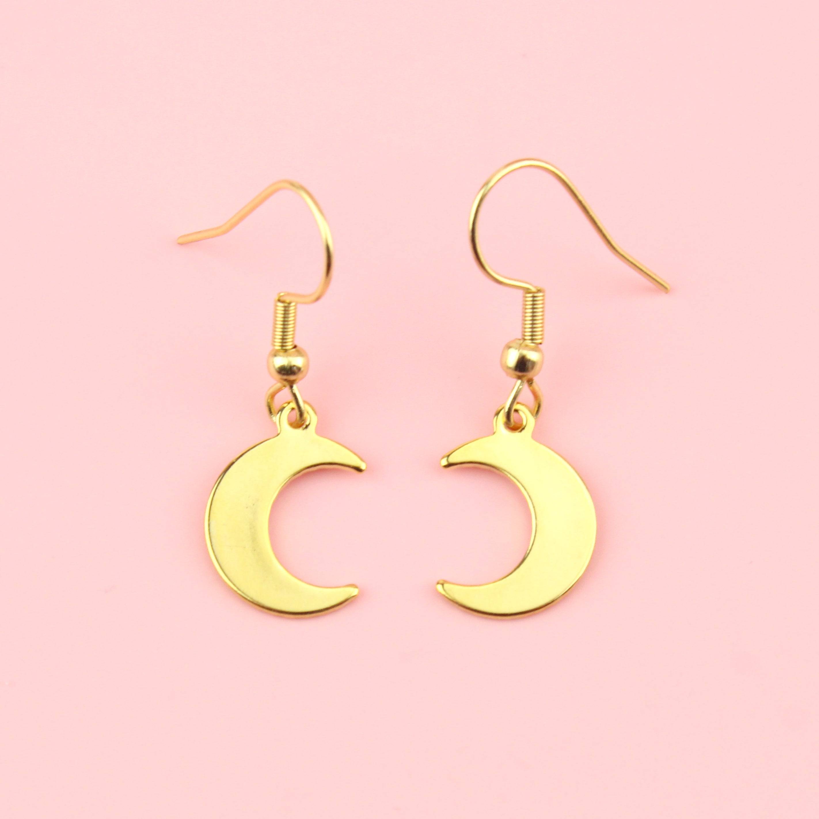 Luna Moon Earrings (Gold Plated)