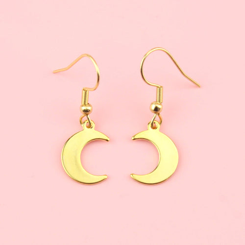 Luna Moon Earrings (Gold Plated)