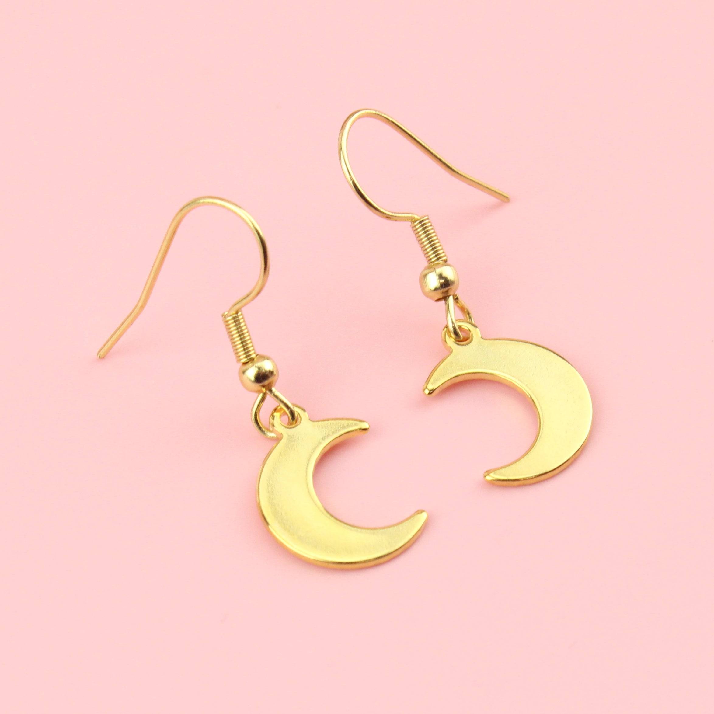 Luna Moon Earrings (Gold Plated)