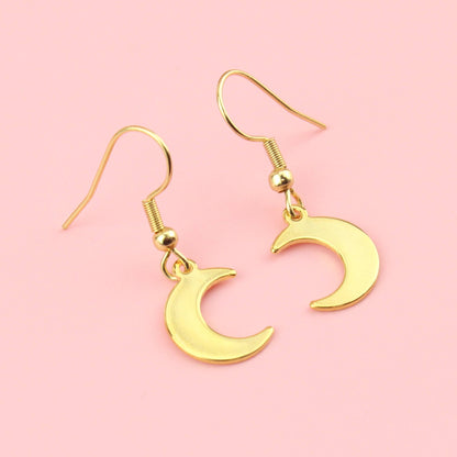 Luna Moon Earrings (Gold Plated)