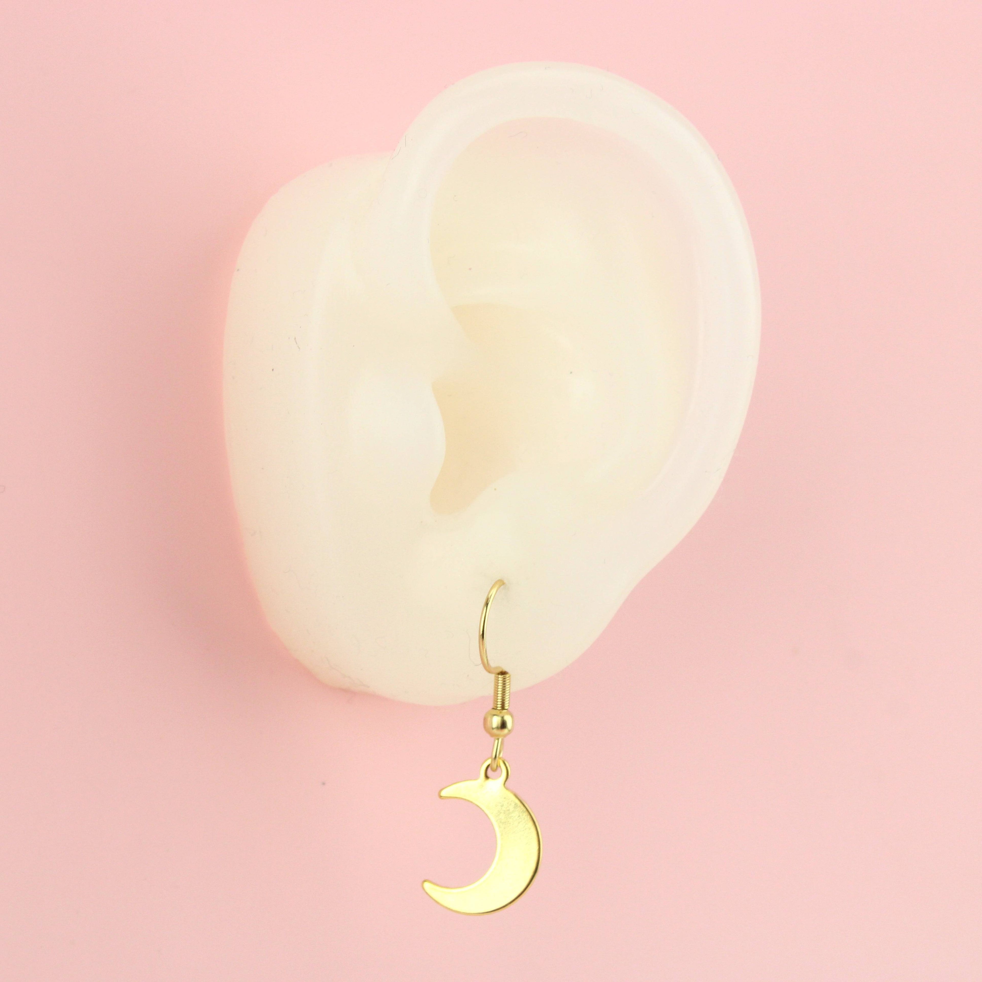 Luna Moon Earrings (Gold Plated)