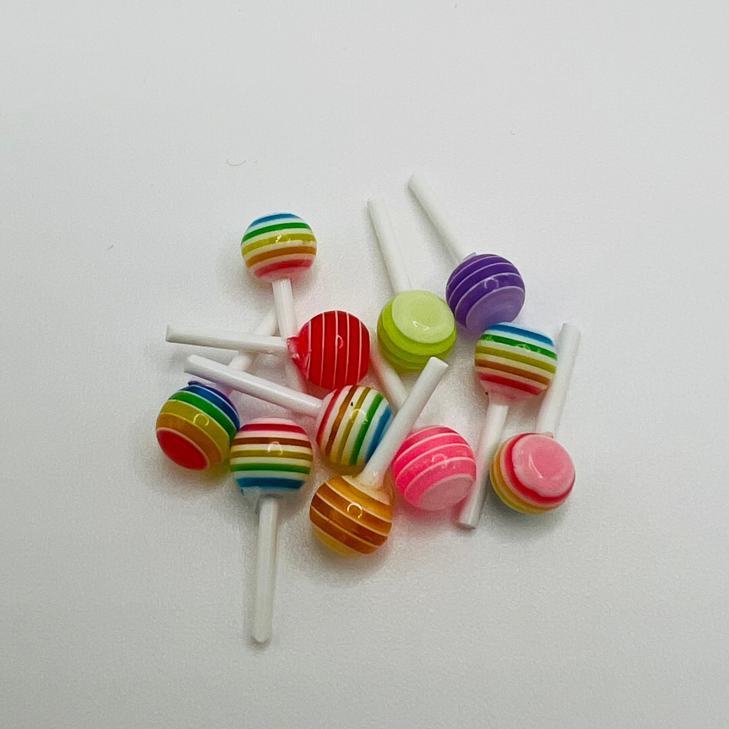 Lollipops - Pack of 10 - 1/12 Scale Dollhouse Miniature