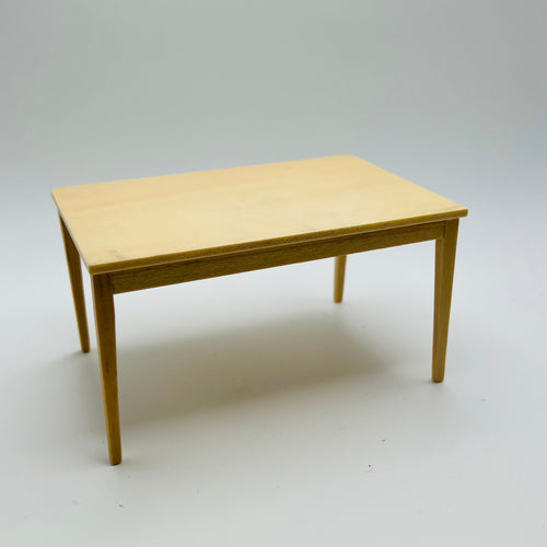 Kitchen Table - Oak Finish - Wood - 1/12 Scale Dollhouse Miniature