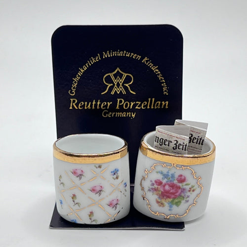 Reutter Porzellan Rooster Dinning Set- 1/2 Scale Dollhouse Miniature