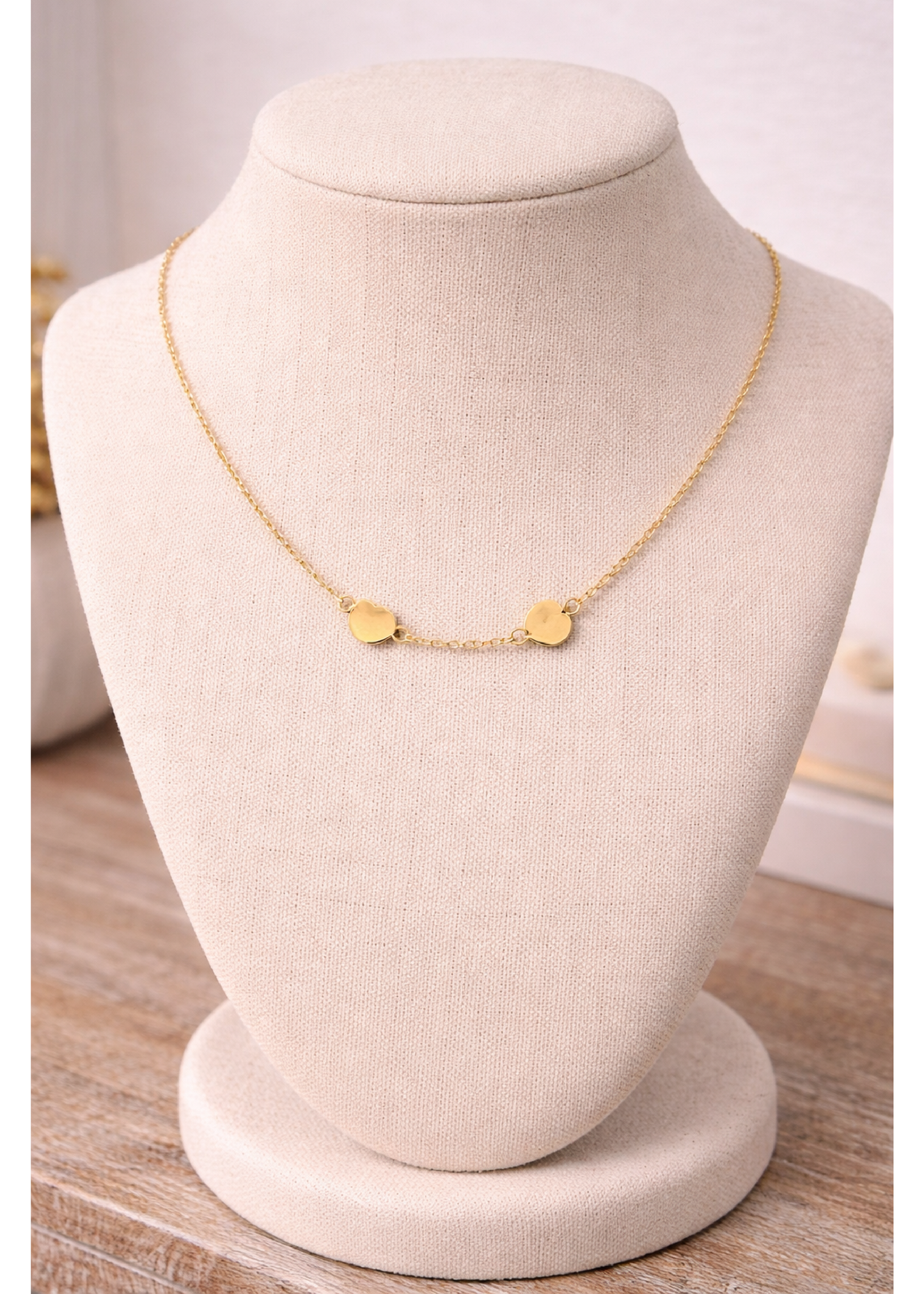 Gracie Gold Double Heart Necklace