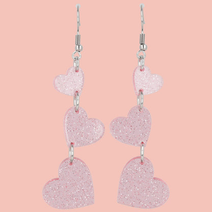Love Is In The Air Earrings - Pink