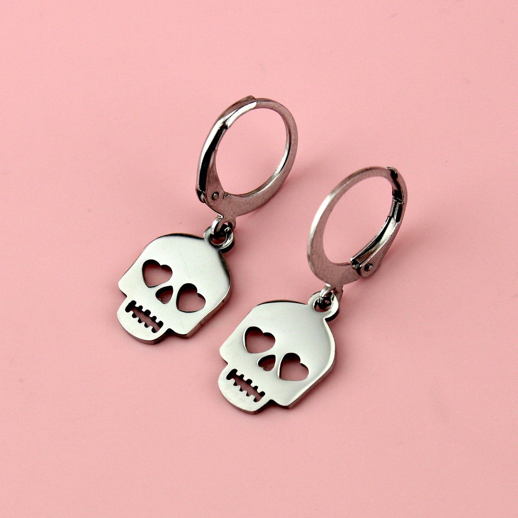 Lovely Bones Skull Earrings