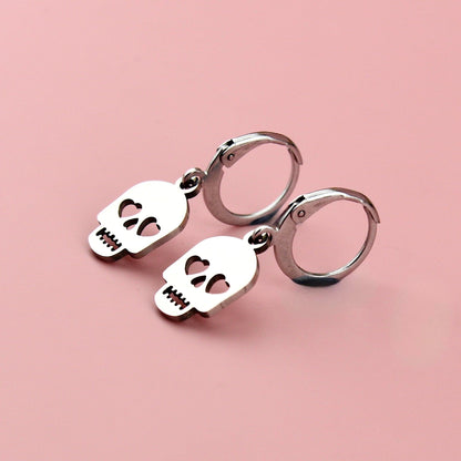 Lovely Bones Skull Earrings