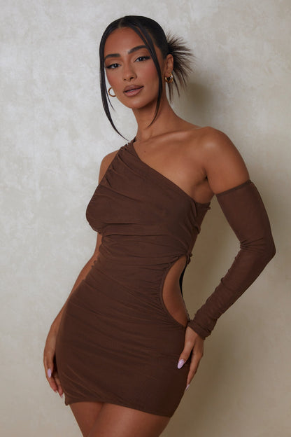 The One Sleeve Mesh Mini in Brown