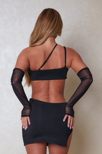 The O Ring Detail Three Piece in Black