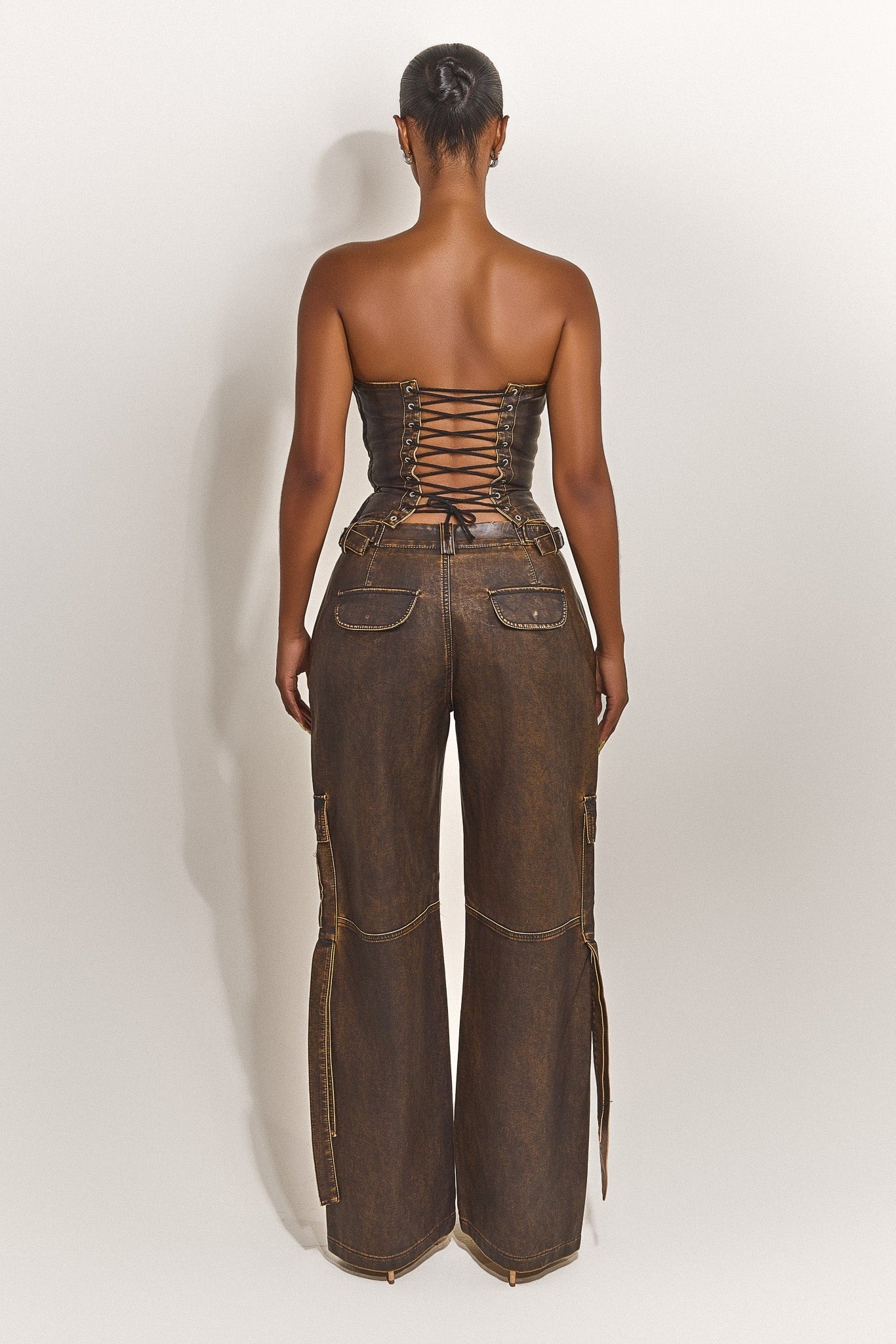 The Zeda Cargos in Brown Wash