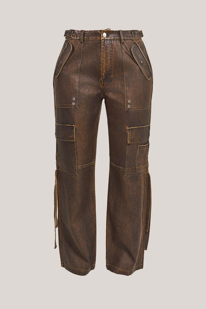 The Zeda Cargos in Brown Wash