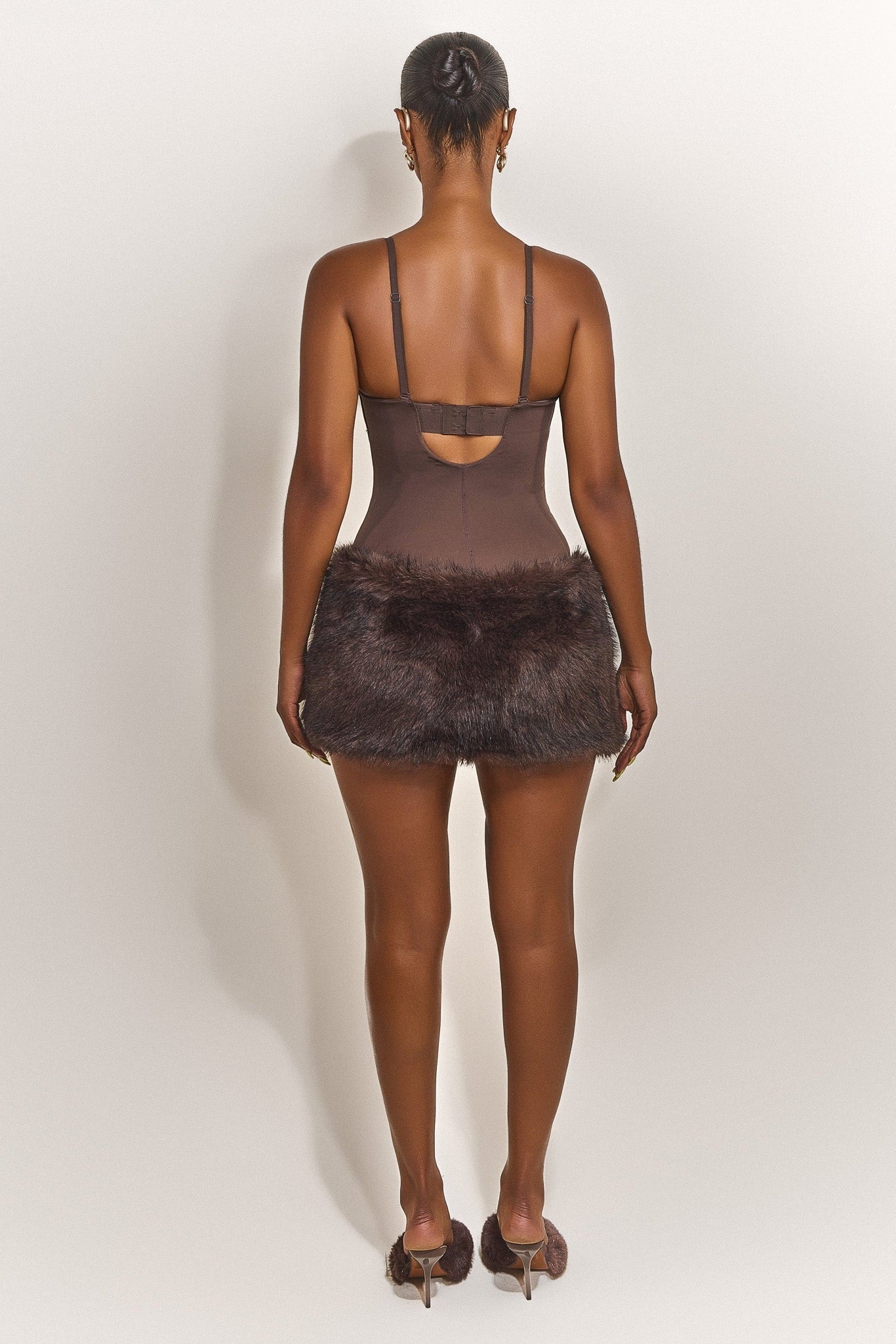 The Maple Mini Skirt in Brown