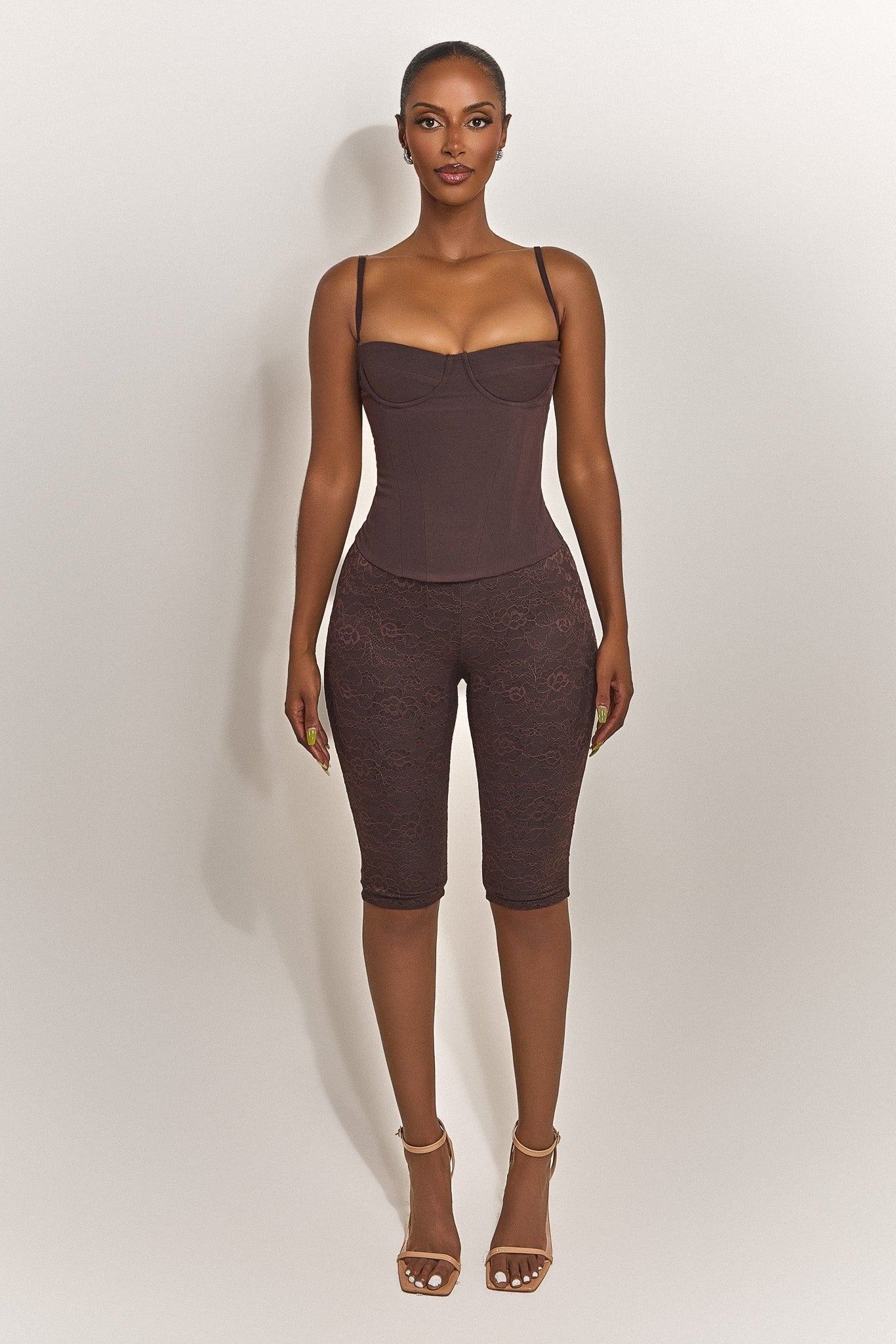 The Brielle Capri Bottoms in Brown