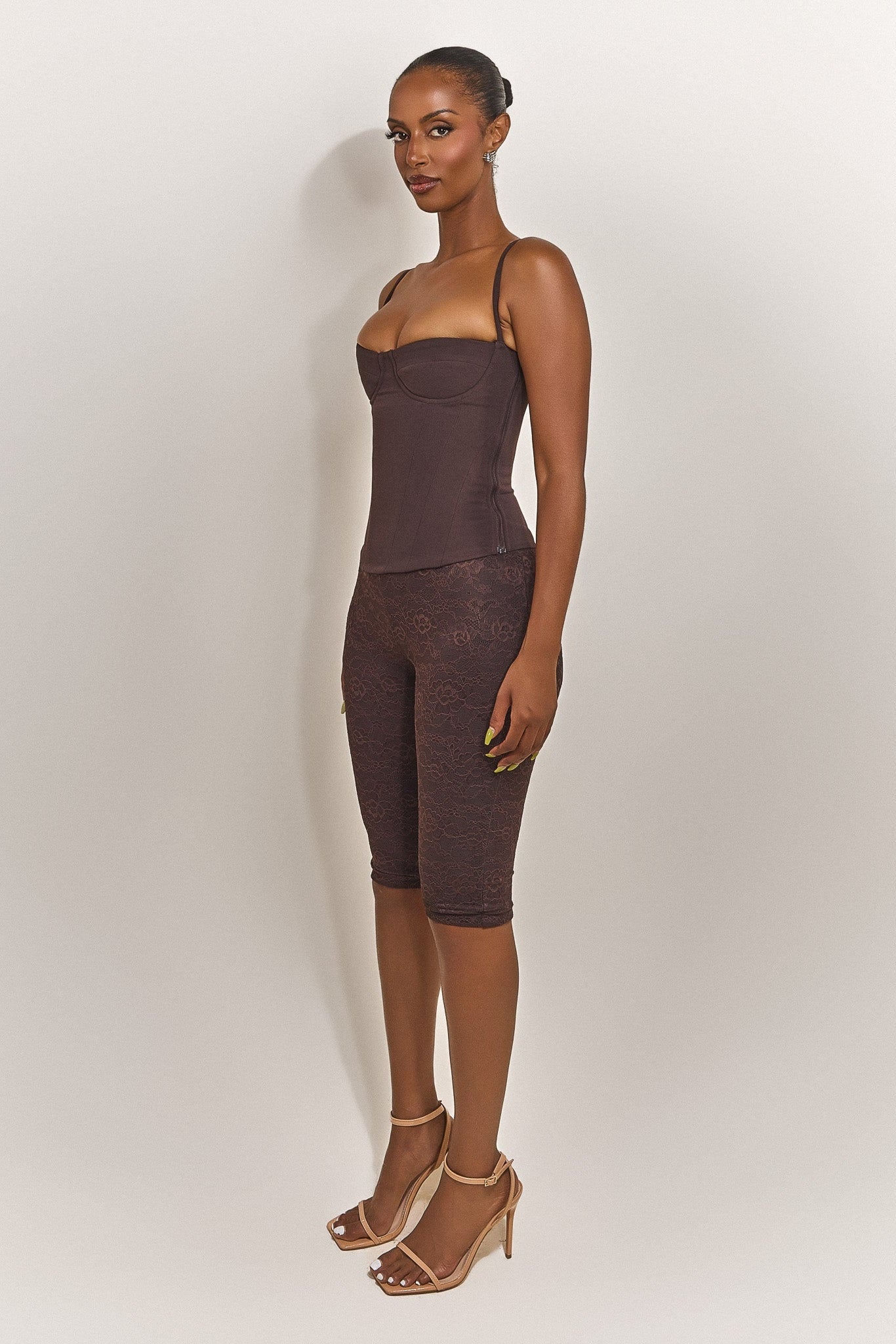 The Brielle Capri Bottoms in Brown