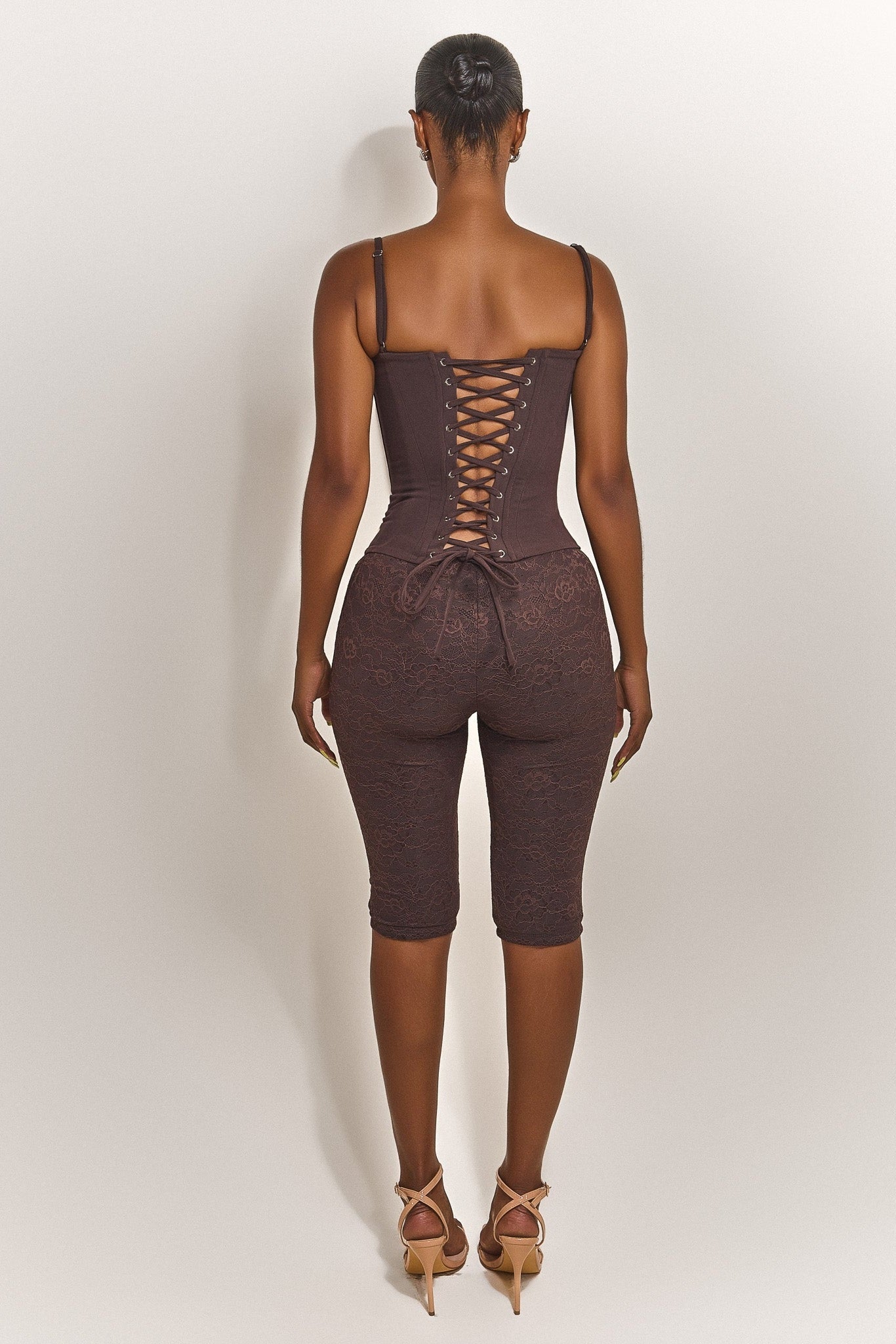 The Brielle Capri Bottoms in Brown