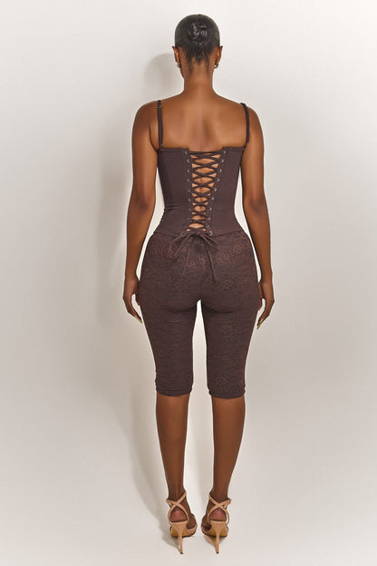 The Brielle Capri Bottoms in Brown