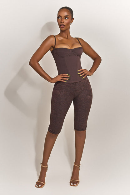 The Brielle Capri Bottoms in Brown