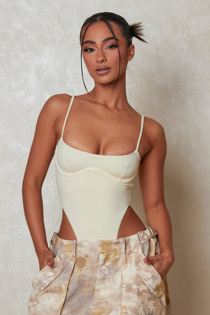 The Scoop Suit in Cream