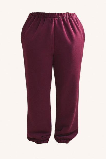 The Classics Cuffed Joggers in Plum
