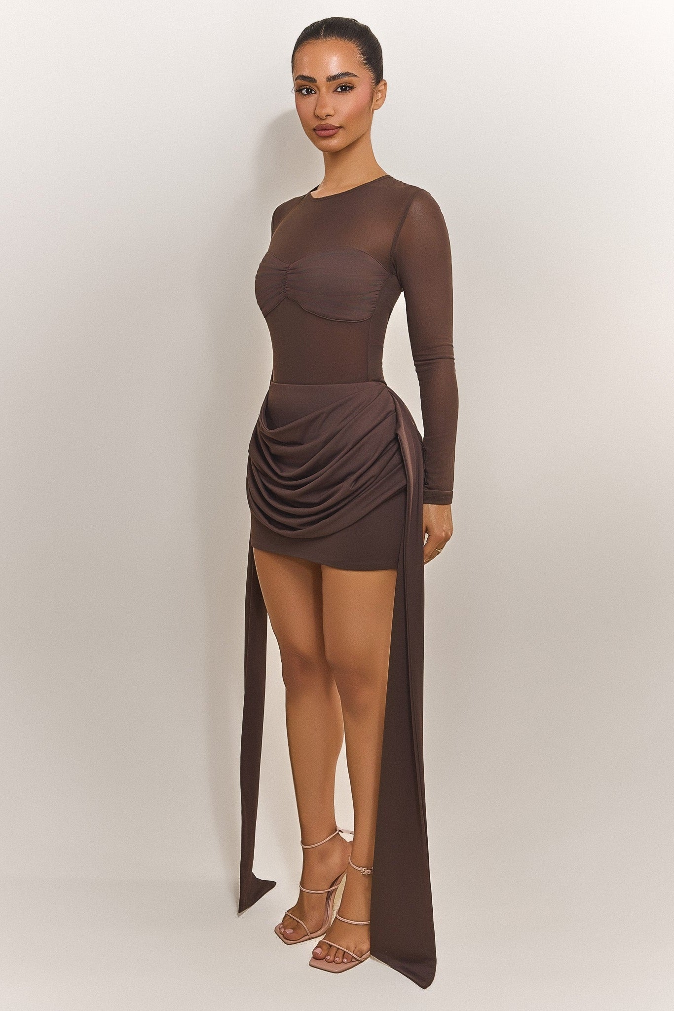 The Yara Bodysuit in Brown