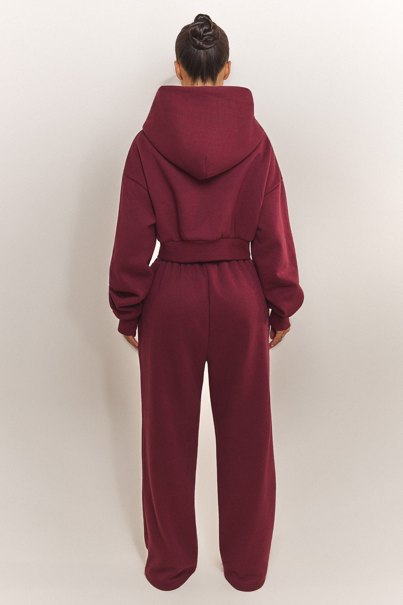The Classics Longline Zip Jacket in Wine