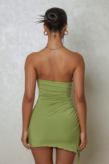 The Bandeau Ruche Mini in Green