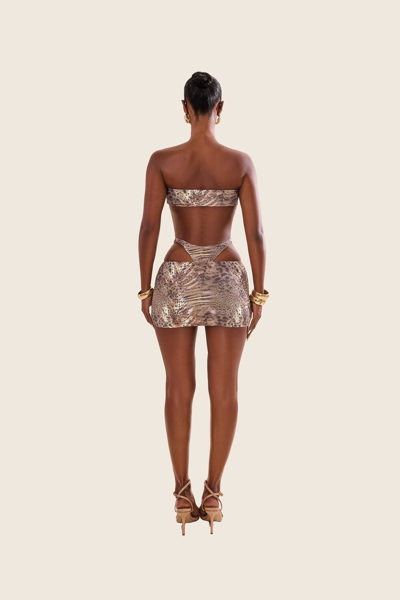 The Sloan Swim Set in Animal Print