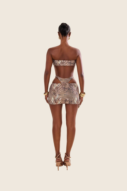 The Sloan Swim Set in Animal Print