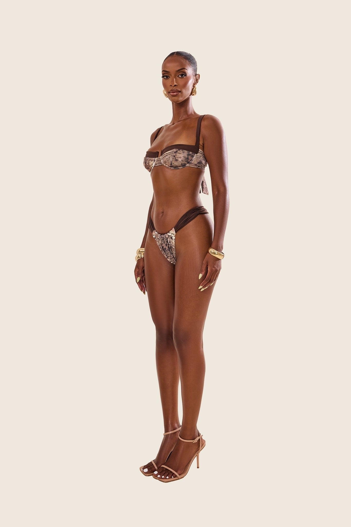 The Valeria Bikini in Brown