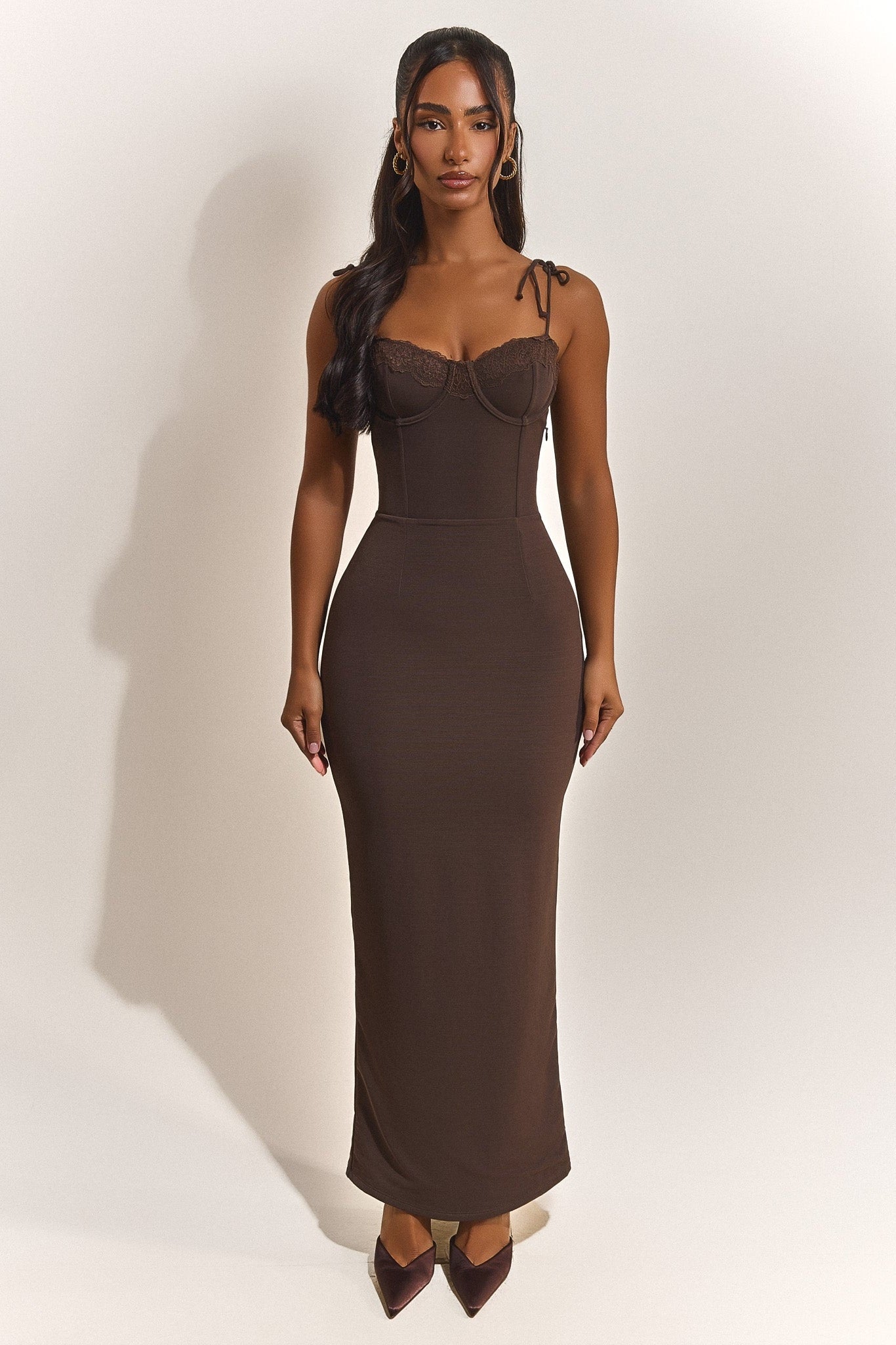 The Bij Maxi in Brown