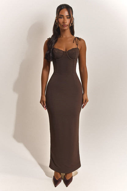 The Bij Maxi in Brown
