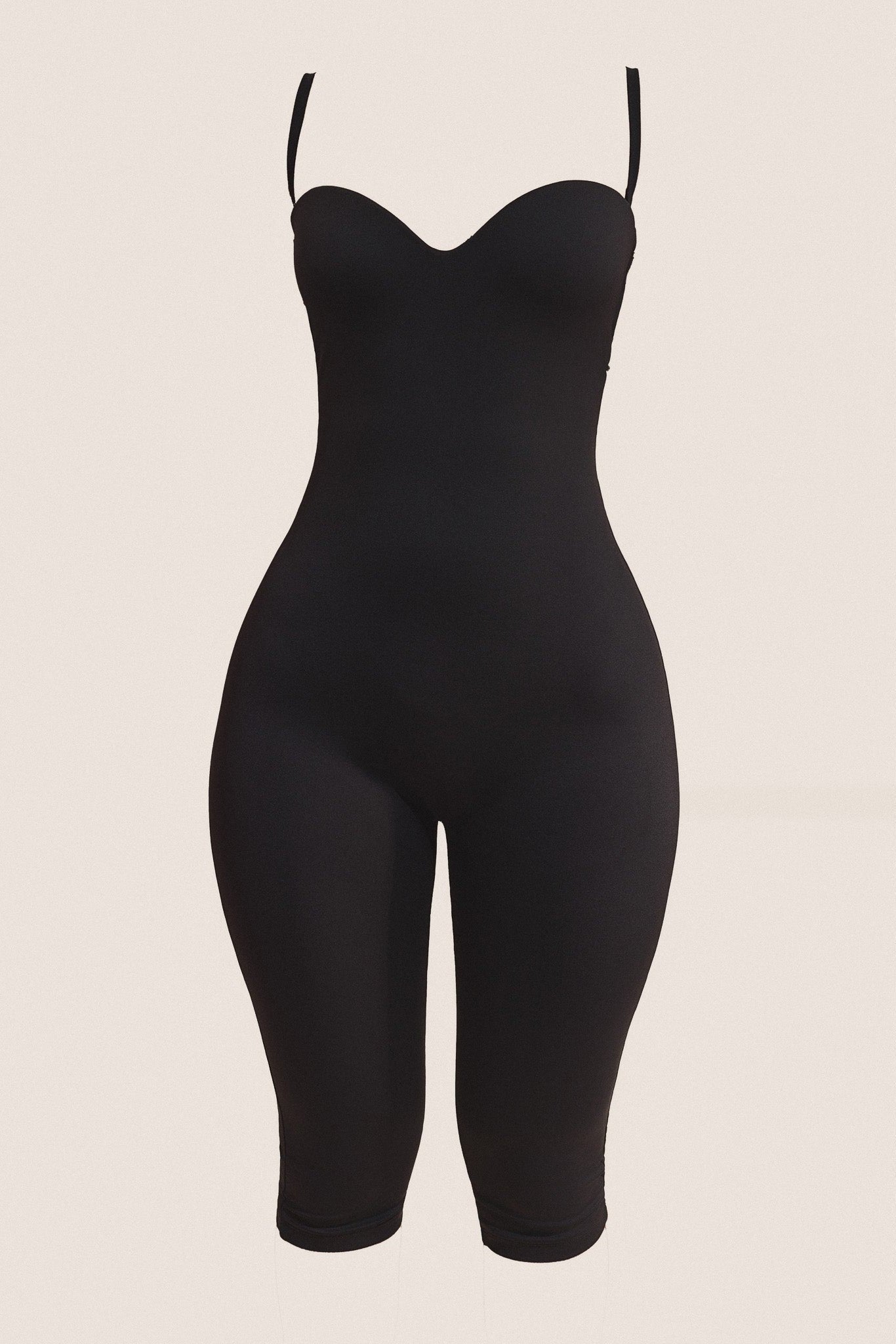 The Sculpt Capri Jumpsuit in Black