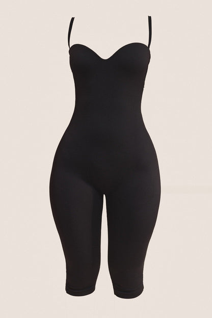 The Sculpt Capri Jumpsuit in Black
