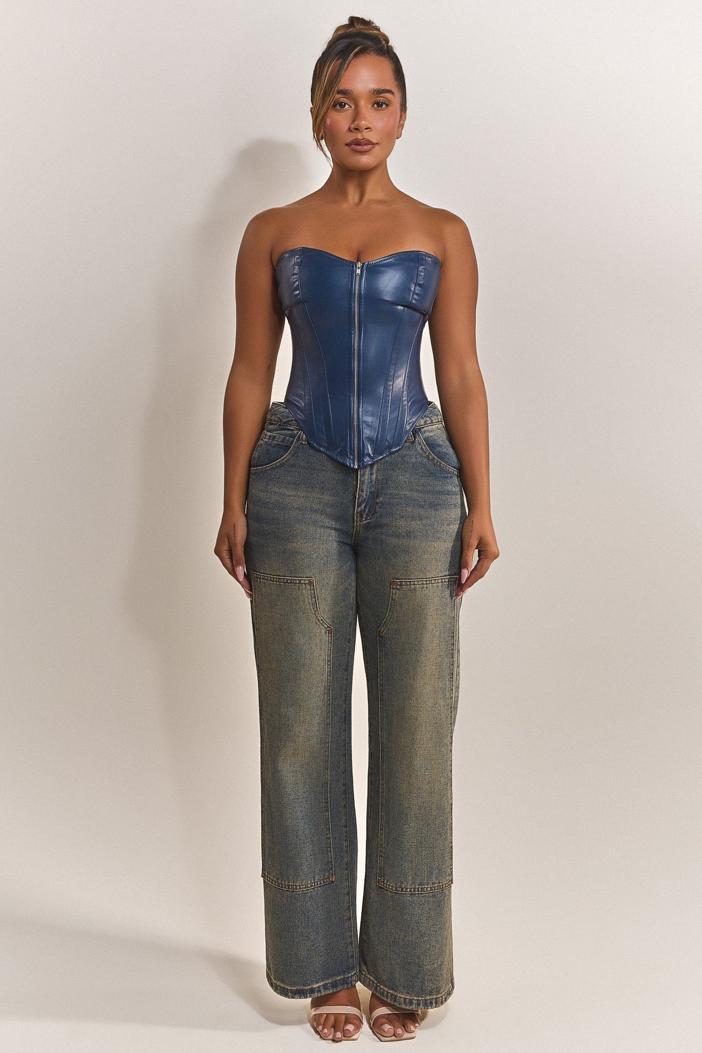 The Cinch Corset in Navy
