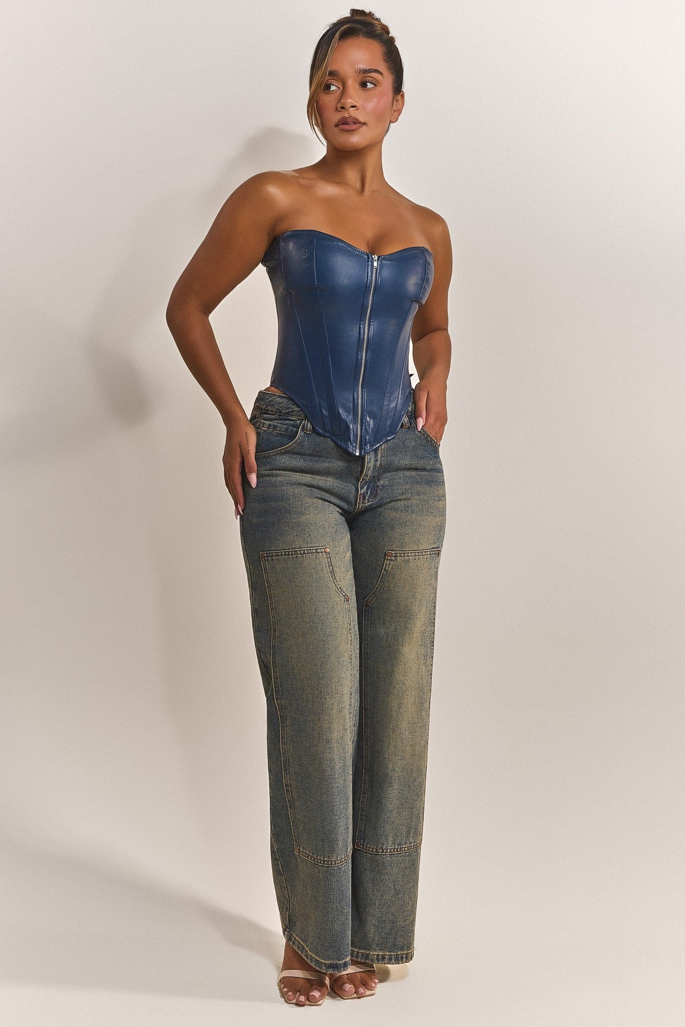 The Cinch Corset in Navy