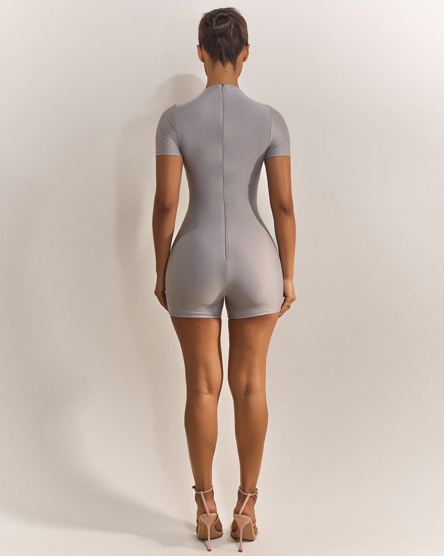 The Cut Out Playsuit in Grey