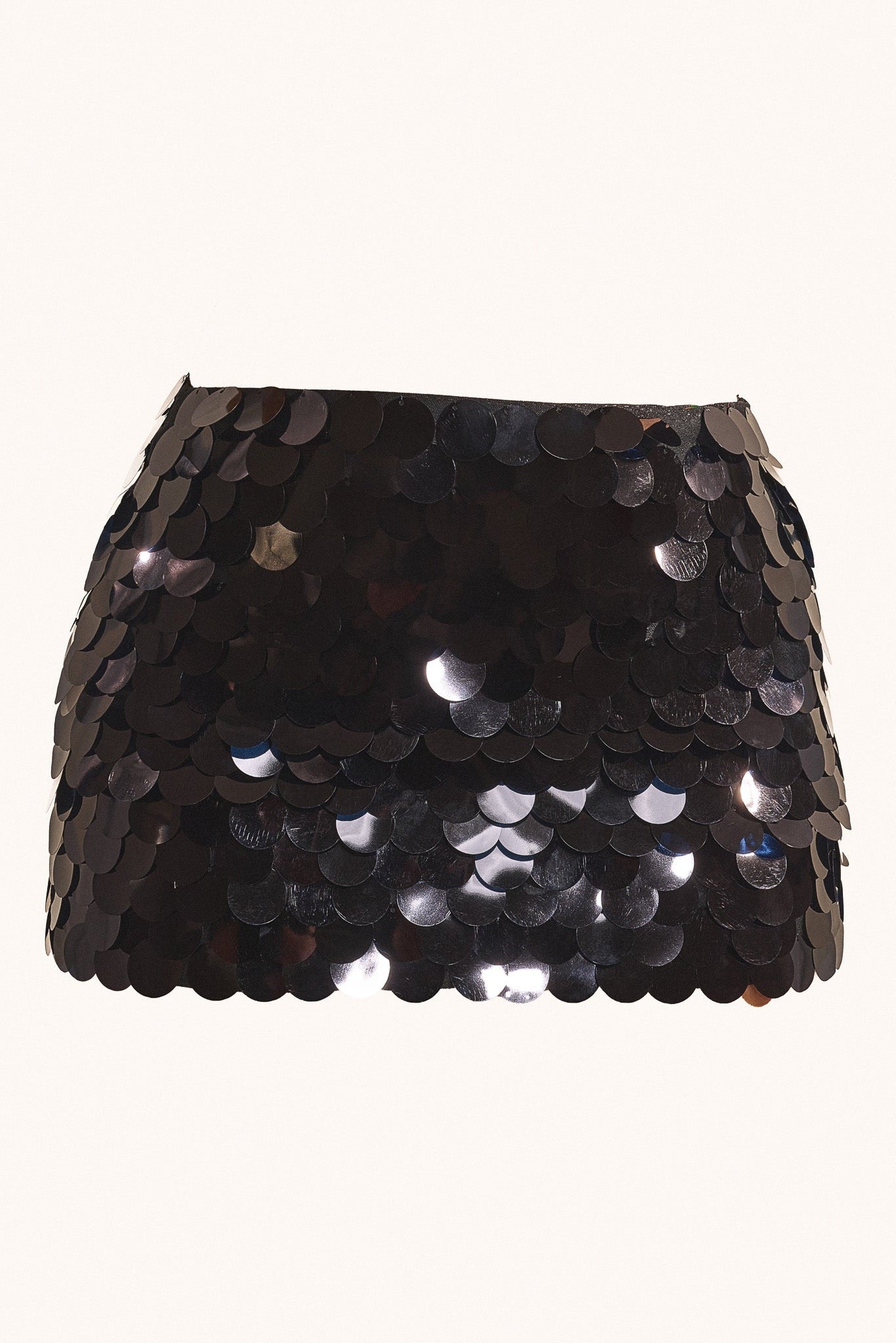 The Shimmi Mini Skirt in Black